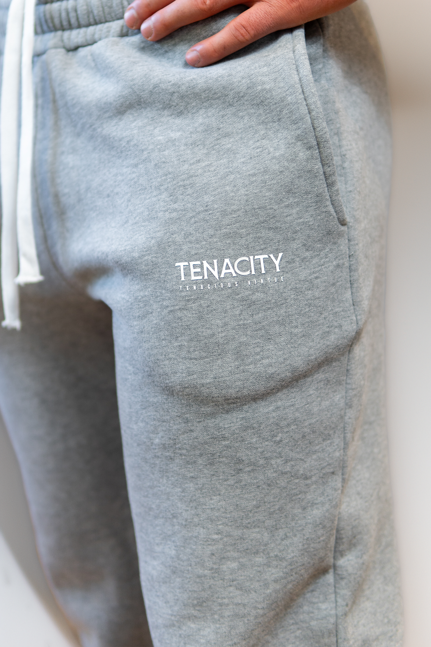 Grey Premium Straight Leg Joggers