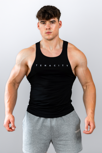 Black Muscle Fit Vest