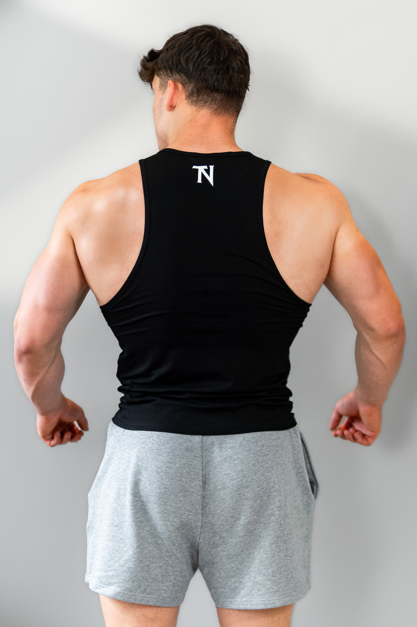 Black Muscle Fit Vest