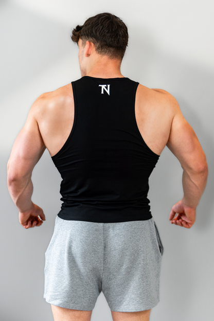 Black Muscle Fit Vest