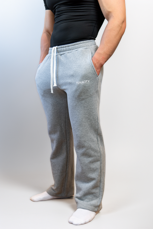 Grey Premium Straight Leg Joggers
